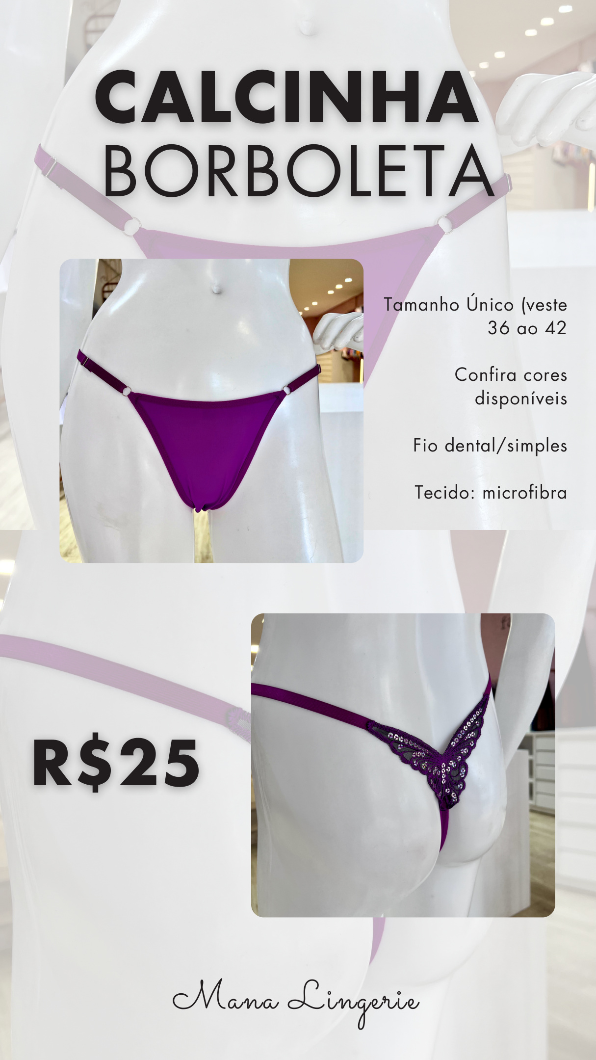 Calcinha Borboleta